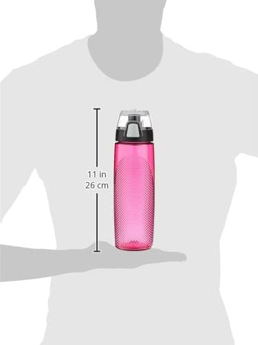 Thermos Tritan Hydration Bottle with Meter, 24-Ounce, Magenta