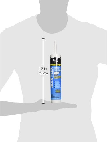 DAP Alex Flex Premium Molding & Trim Siliconized Sealant, White, 10.1 Oz (7079818542) (Pack of 2)