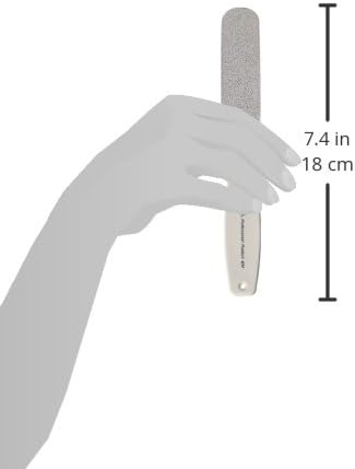 Checi Coarse Grit Foot & Callus File for Severe Calluses and Cracked Heels, Slim Design for Precise Filing, Beige CH-404CI, 1-Pack