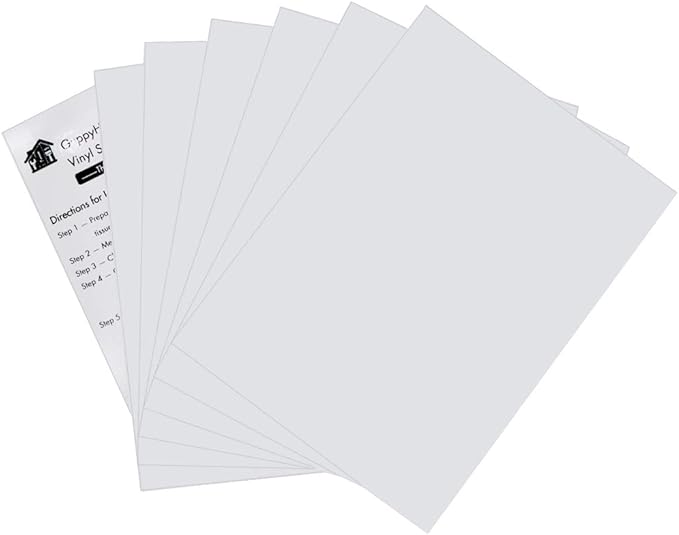 Vinyl Siding Repair Kit, Cover Any Cracks, Holes, or Blemishes on Vinyl Siding (6 Patches)