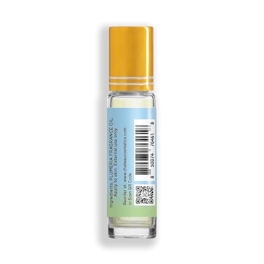 Botanical Beauty PLUMERIA FRAGRANCE OIL ROLL-ON 0.338 FL OZ (10 ML) Rollerball Perfume, Alcohol-Free, Long Lasting