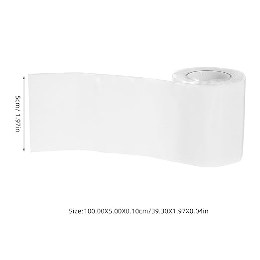 Alipis Silicone Rubber Waterproof Repair Tape for Hose Leak Sealing 5cm Width 1m Length Strong Anti-Leak Plumbing Pipe Tape 1mm Thickness for Emergency Water Leak Fix