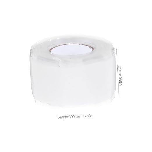 Luxshiny 1roll Hose Leak Repair Tape Silicone Rubber Pipe Sealant for Leak Fixing Wide Long Easy to Apply Adhesive for Plumbing Repairs