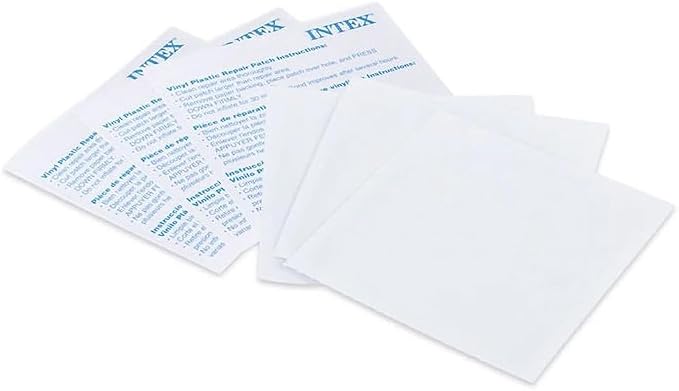 INTEX Wet Set Adhesive Vinyl Plastic Swimming Pool Tube Repair Patch 18 Pack Kit