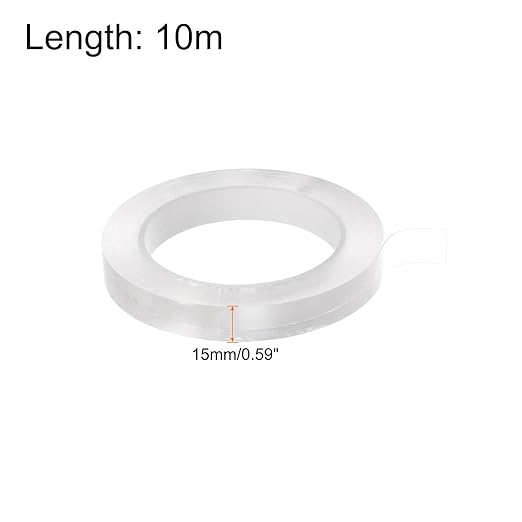 HARFINGTON Caulk Strip Tape Clear 0.6" x33Ft Waterproof Sealing Tape with Sealing Tool for Kitchen Cooktop Sink Bathtub Shower Toilet
