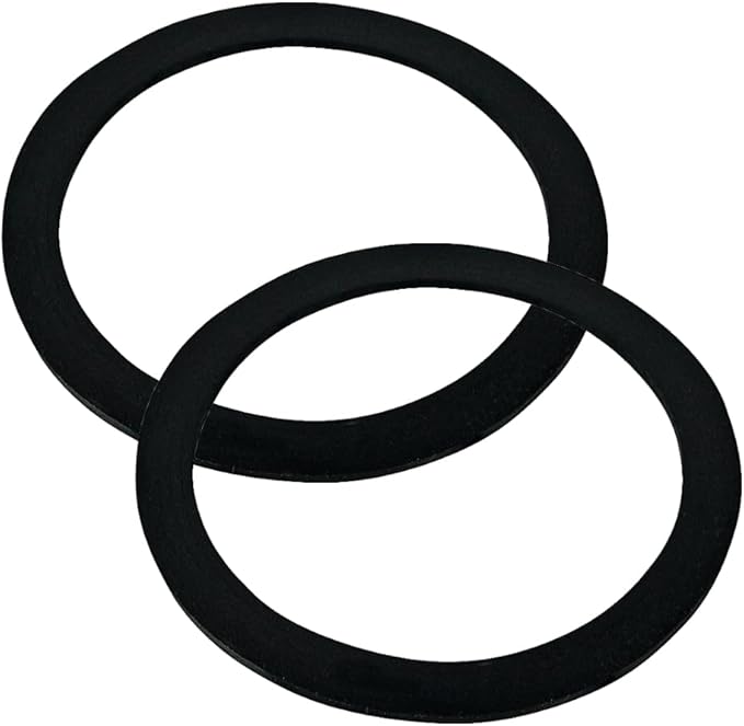 Rocky Mountain Goods Kitchen Sink Strainer Washer Seal Ring - Pack of 2 - Black Rubber - Fits Standard 3-1/2" Kitchen Basket Strainer - Stops Leaks - No More Plumbers Putty