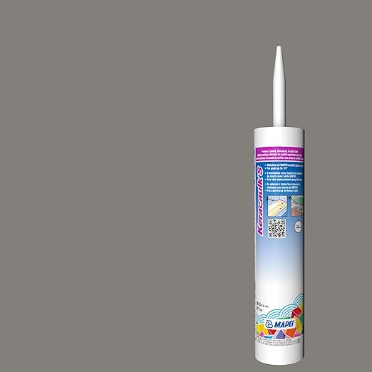Mapei Keracaulk S Premium, Paintable, Sanded, Siliconized Acrylic Caulk, Expertly Formulated to Match Grout Colors, 10 oz., 5107 Iron- Sanded