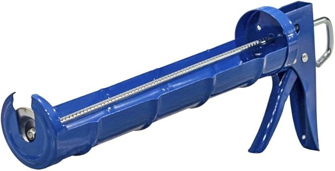 Bon Standard Caulking Gun – 3:1 Thrust Ratio – 10 oz. Capacity – All-Steel Welded Frame, Smooth Rod Cradle, No-Drip Sealant Applicator for Precision Caulking