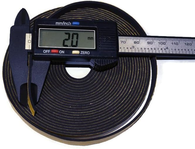 ACCORDION BELLOWS REPAIR SEAL TAPE ROLL ITALIAN MADE SELF ADHESIVE 16 FEET ROLL SIZE: (7MM WIDE X 2MM THICKNESS)