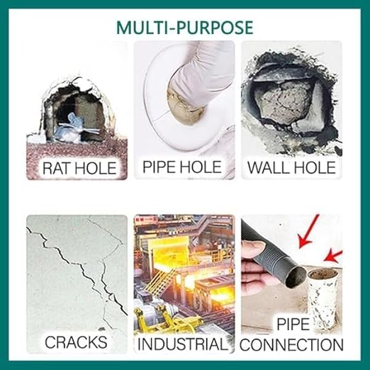 Waterproof Sealant Mastic, 2024 New Seal, Waterproof Repair Sealing Clay, Quick Wall Mending Mud for Drain Connection, for Holes and Gaps Wall Filler (12)