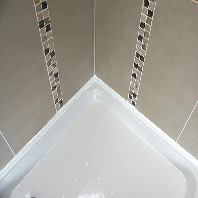 39 inch Water Barrier for Sink, Silicone Rubber Kitchen Water Splash Guard, Bendable Corner Dam Water Retaining Strip for Countertop,Shower, Bathroom,Frameless Shower Threshold Door Bottom Seal Strip