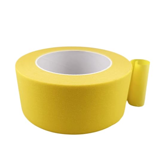 2 Inch Yellow Wide Masking Tape, 2 Inch X 55 Yard | Yellow Painters Tape