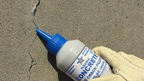 Bluestar FLEXIBLE Hairline Crack Filler, Gray, 16 fl. oz. – DIY Concrete Repair for Driveways and Patios