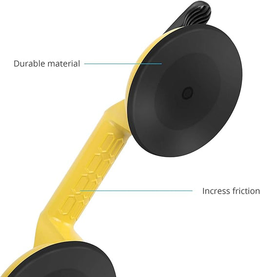 FCHO Floor Gap Fixer Tool for Laminate Floor Gap Repair Include Suction Cup and Mallet (Can't use on scraped surface floor)-Yellow Kit