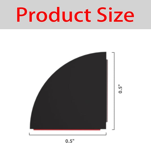 Flexible Quarter Round Molding, Mini Peel and Stick Rubber Trim Moulding(98Inch)