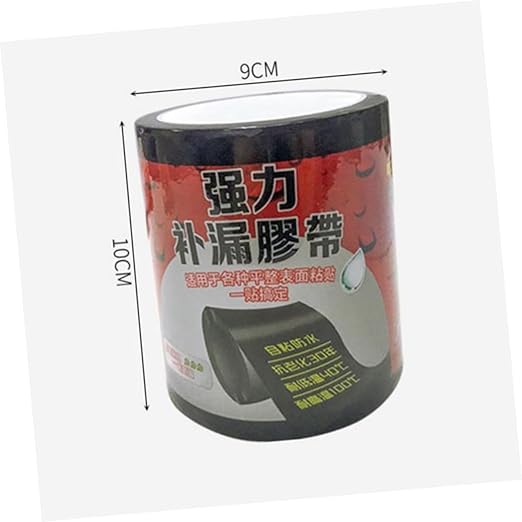 Waterproof Sealant Tape for Pipe Leak Repair Black Industrial Adhesive Mending Tape Self-Adhesive PVC Seal Sturdy for Plumbing and Drain Sealing