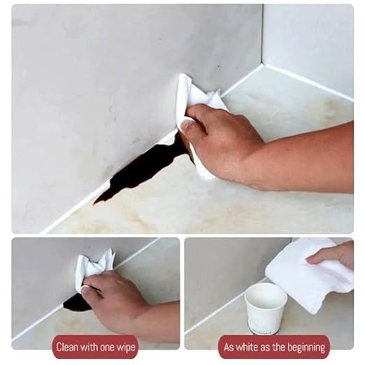 XIRUJNFD 5.3 Oz Multifunctional Waterproof White Caulk with Scraper, Plastic Steel Repair Adhesive for Kitchen Bathroom, Stronger Adhesion Sealant for Window Toilet Sink, Quick-Drying (1 Set)