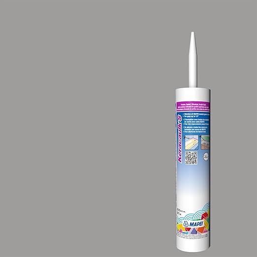 Mapei Keracaulk S Premium, Paintable, Sanded, Siliconized Acrylic Caulk, Expertly Formulated to Match Grout Colors, 10 oz., 5104 Timberwolf- Sanded