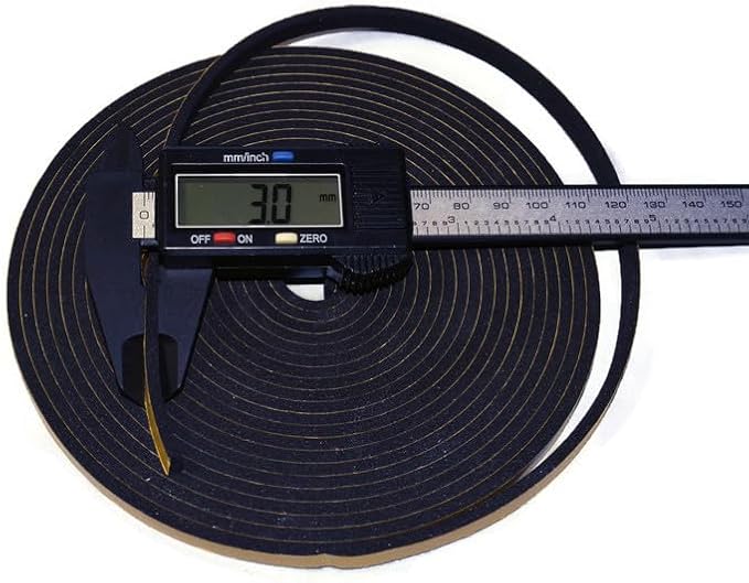 ACCORDION BELLOWS REPAIR SEAL TAPE ROLL ITALIAN MADE SELF ADHESIVE 16 FEET ROLL SIZE: (8MM WIDE X 3MM THICKNESS)