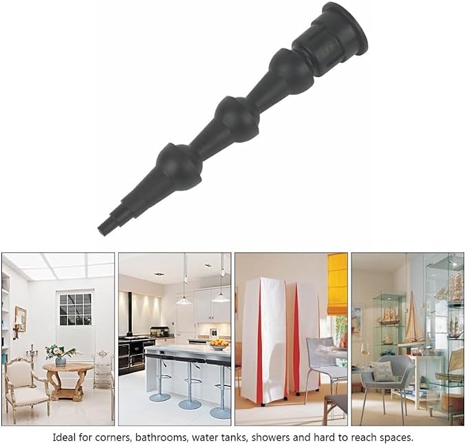 Universal Caulking Nozzle Tip Flexible Bent Caulk Applicator Tool for Corners Bathrooms and Hard to Reach Spaces 4.5In Abs