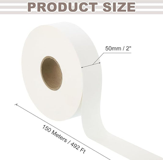 uxcell Drywall Joint Tape, 2" x 492Ft Waterproof Crack Repair Tape, Wall Patch Repair Fabric Roll for Seam Concrete, Wall Sheetrock, Ceiling Crack, White