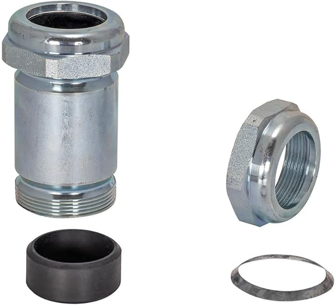 Eastman 4-5/8 Inch Long Pattern Compression Coupling, 1-1/4 Inch IPS, Galvanized Steel, 20568