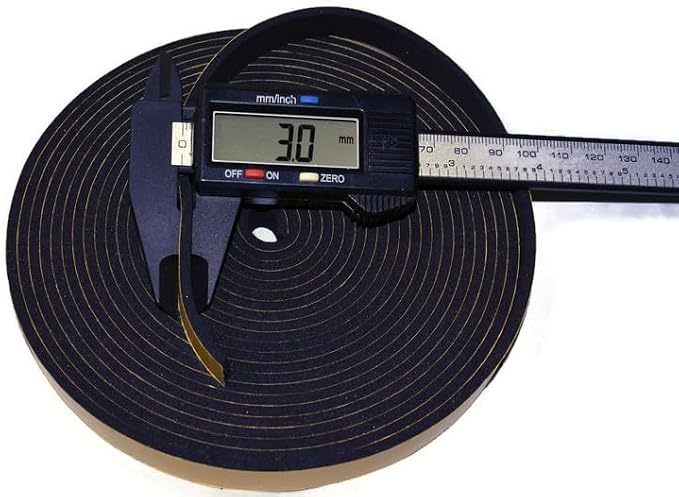 ACCORDION BELLOWS REPAIR SEAL TAPE ROLL ITALIAN MADE SELF ADHESIVE 16 FEET ROLL SIZE: (12MM WIDE X 3MM THICKNESS)
