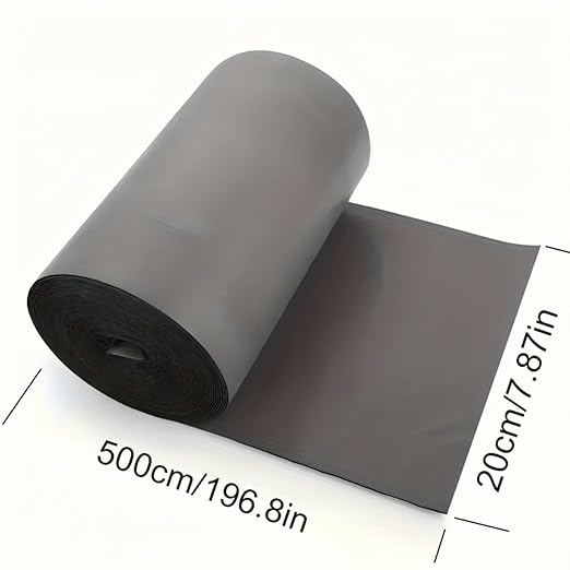 Waterproof Sealant Tape Self Adhesive Rubberized Asphalt Tape for RV Roof Metal Roof Corrugated Roof Leak Repair UV Resistant Heavy Duty Waterproofing Membrane(Gray, 7.874in*196.85in)