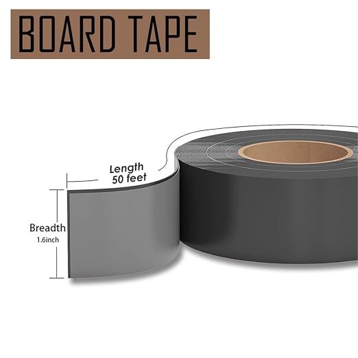 Deck Joist Tape Waterproof Seal 1.6" X 50ft Butyl Flashing Tape Weather Resistant Joist Tapes for Decking Beams Wood Roof