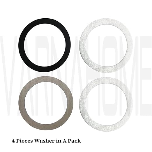 O-Ring Strainer Gasket Set, 2 EPE O-Ring Gasket, 1 Rubber Seal Ring and 1 Paper Washer Fits for 3-1/2 Inch VARNAHOME Kitchen Sink Drain