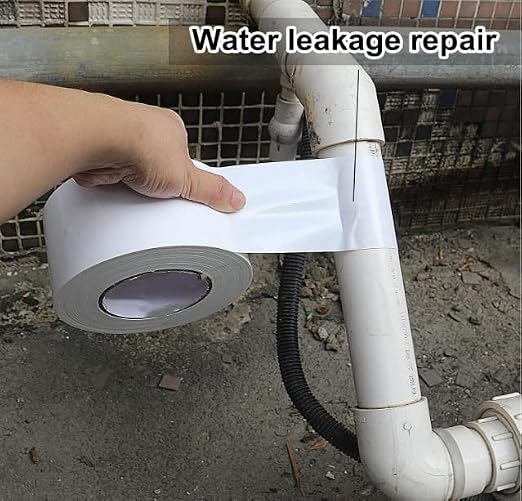 Waterproof repair tape suitable for fabric, Awning, Camper roof, Abdomen, Waterproof fabric,Tent,Sailboat and boat cover outdoor repair patches,Heavy-duty,UV resistant, Multi-purpose(White)