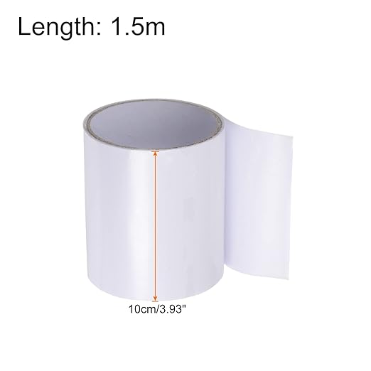 HARFINGTON Waterproof Patch Seal Tape 4" x5' Leak Repair Tape for Plastic Bucket/Basin Hoses Duct Pipes, White