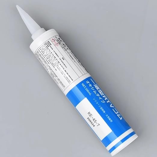 Japan Shin-ETSU KE-45-T 330ML Electronic Sealant ShinEtsu Shin-ETSU Glass Glue Fixed Waterproof Oil High Vacuum Silicone Gasket Seam Sealing Grease Original Imported Product(KE45-T)