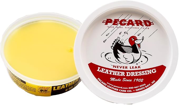Leather Dressing 6 oz – Waterproofer and All-Purpose Leather Conditioner for Oil-Tanned, Chrome-Tanned, and Exotic Leathers – Cleans, Conditions, and Preserves