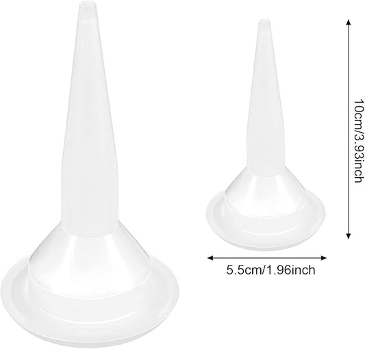 Outus 40 Pcs Caulking Nozzles Cones Nozzles Caulking Tips Replacement for Sausage Applicator Tool (White)
