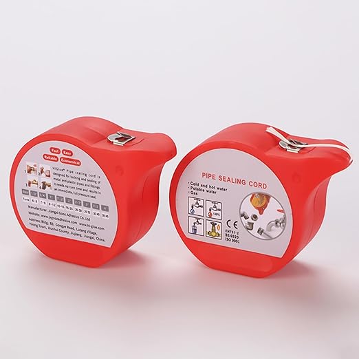 Pipe Repair Tape - Thread Sealing Cord, Pipe Sealing Thread Cord for Fixing, High-Heat Sealant, Water Leak Ribbon with Long-Lasting Finish, Plumbing Repair Unit for Waterproofing and Patching