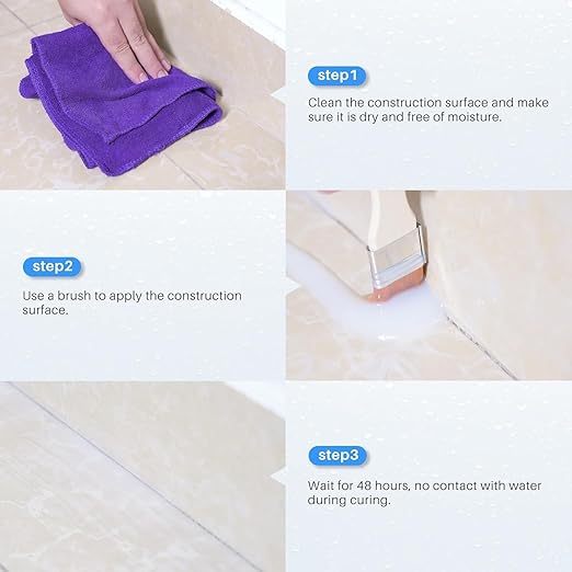 Magnova 300 Gm Transparent Waterproofing Glue with Brush for Roof Leakage, Crack Seal Water Leakage Solution Indoor Outdoor, Waterproof Adhesive Sealant for Bathroom Pipe Wall Tile Window (300 GM)