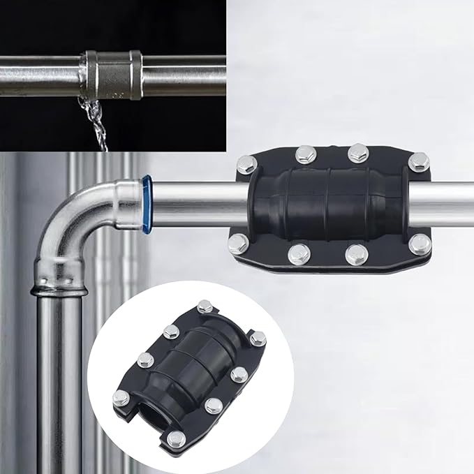 Coshar Pipe Repair Clamp 1 Inch Plastic Weld Kit Pipe Repair Kit PE Pipes Leak Sealer for Pipes And Plumbing,Suitable for Pipes 25mm OD