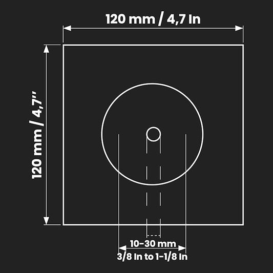 10 Pack 'Hidrotape T' 3/8'' to 1-1/8'' Waterproofing Sleeve - Pipe Seal - Pipe Wrap - Waterproofing Material for Shower/Bathroom/Drain Pipes - Fabric Base with Rubber Polymer Guard