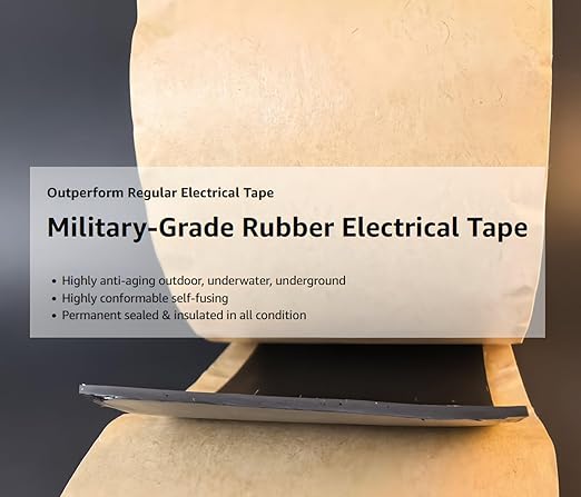 2" x 12FT Military-Grade Self-Fusing Tape | 65mil Thick Silicone-Butyl Composite | IP68 Permanent Waterproof Seal & 35KV Insulation | for Heavy-Duty Pipe, Electrical & Outdoor Repair