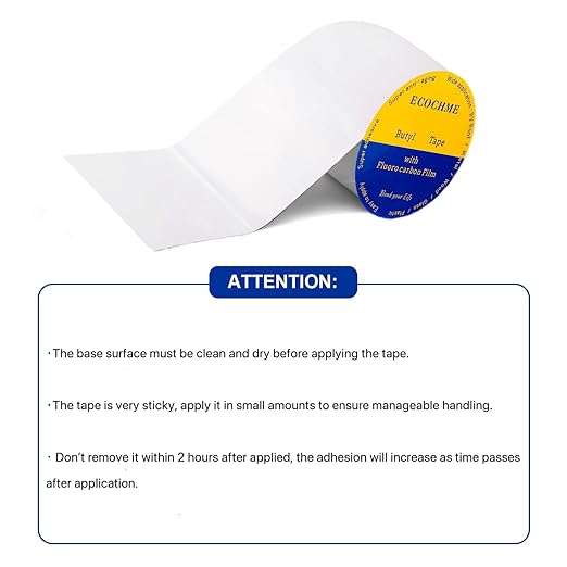 RV Sealant Tape, 4in*16ft Waterproof Butyl Tape with Fluorocarbon Film,for RV Repair Stop Leaks for Roofing Gutter Window Glass Boat Truck Camper and Pipe Sealing