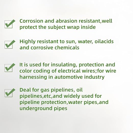 Pipe Wrap Tape,PVC Corrosion Protection,Width White Insulation Tape for Drain Pipe, Metal & Electrical Piping, Underground Pipe ,100' Length x 2" Width -10 Mil Thick