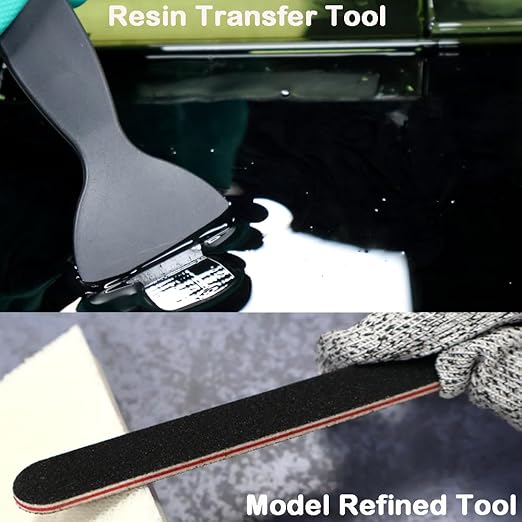 30 Piece Resin Cleaning Kit Includes 3D Model Polishing Tools, Funnel, Gloves, Silicone Mat, Multi-Function Water Bottle, Scrapers, Cleaning Cloths and Tweezers for Post-Processing and Maintenance
