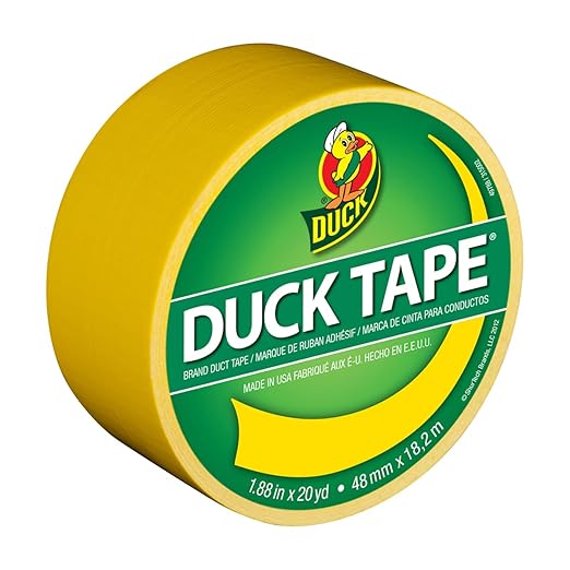 Duck Color Duct Tape, 6-Roll, Yellow (1304966_C)