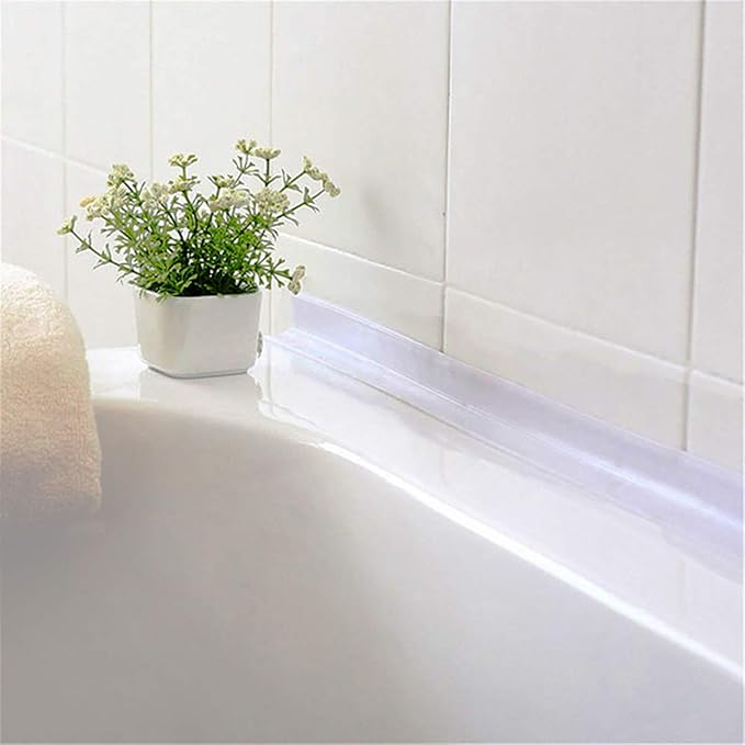 Caulk Strip Tape, Waterproof Dustproof PVC Self Adhesive Caulking Sealing Tape for Kitchen Sink Toilet Bathroom Shower Bathtub Wall(0.86" x11',White)