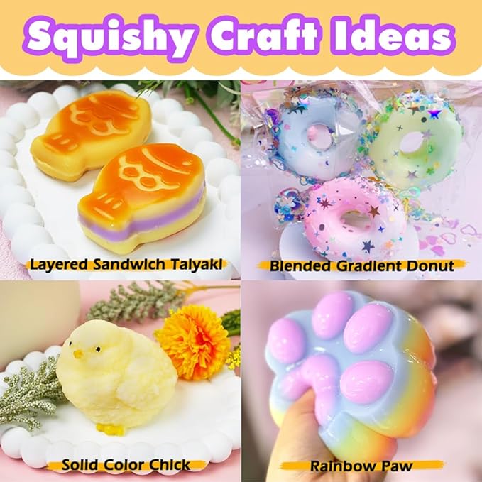 Taba Squishy Kits Flex Rubber for Squishy Making Liquid Silicone 17oz Pack Classic Tabba