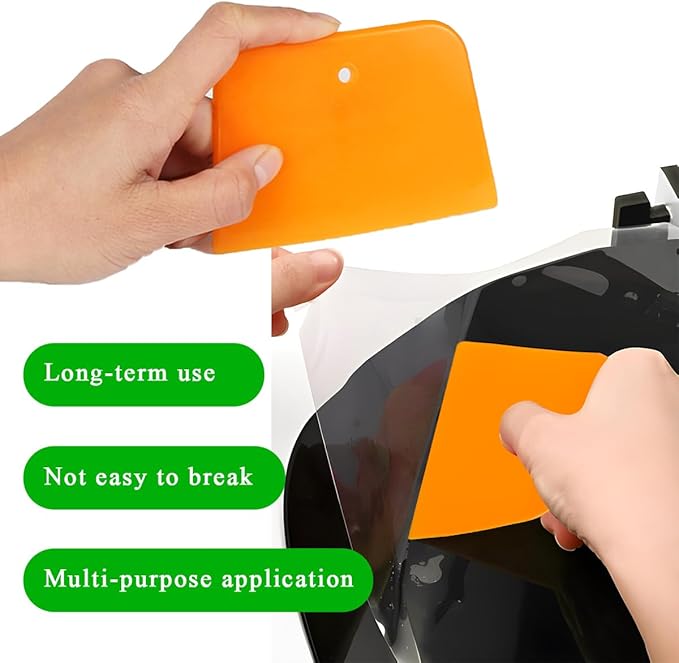 6 PCS Body Filler Spreaders, 4, 5, 6 Inch Reusable Auto Body Fillers Plastic Spreader, Automotive Body Filler Spreader for Applying Fillers Paint Repairs Putties Glazes Caulks