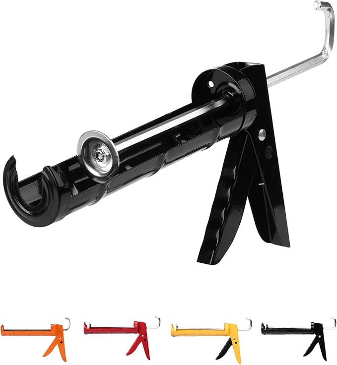 Bates- Caulking Silicone Gun, 10:1 Thrust Ratio, Hand Caulking Guns, No Drip