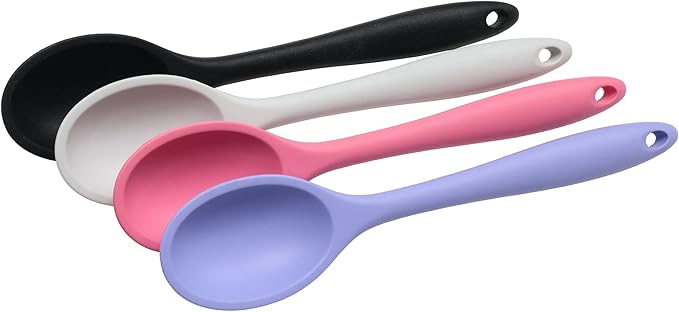 Chef Craft Premium Silicone Spoon Spatula, 11.5 inch, Pink