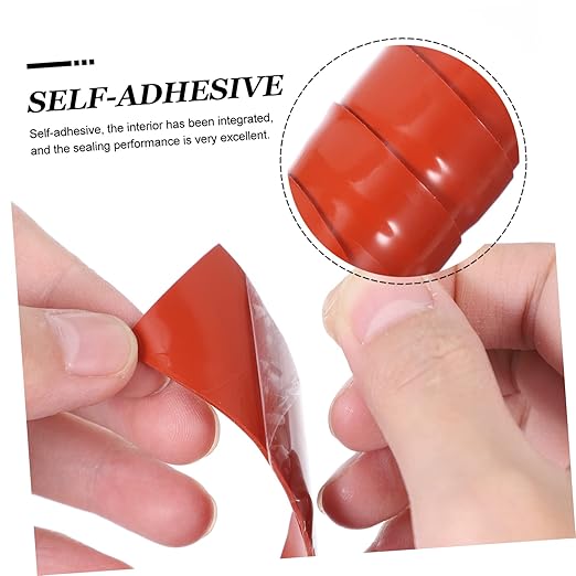 VILLCASE Flexible Silicone Rubber Sealing Tape for Pipe Leak Repair Compression Resistant Seam Sealant for Plumbing Buckets Outdoor Wet Areas